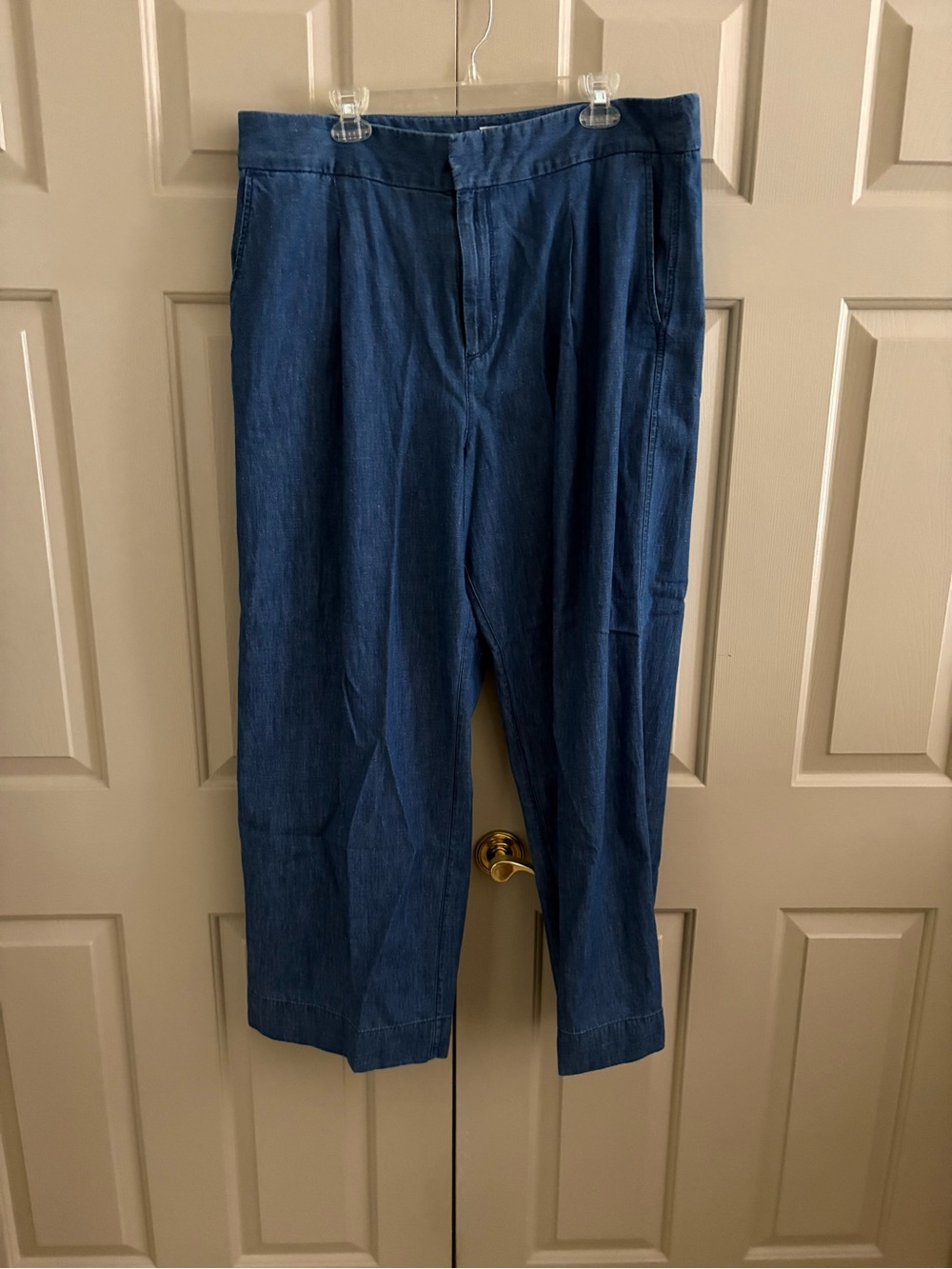 GAP Wide Leg Flare Jeans in Dark Blue
